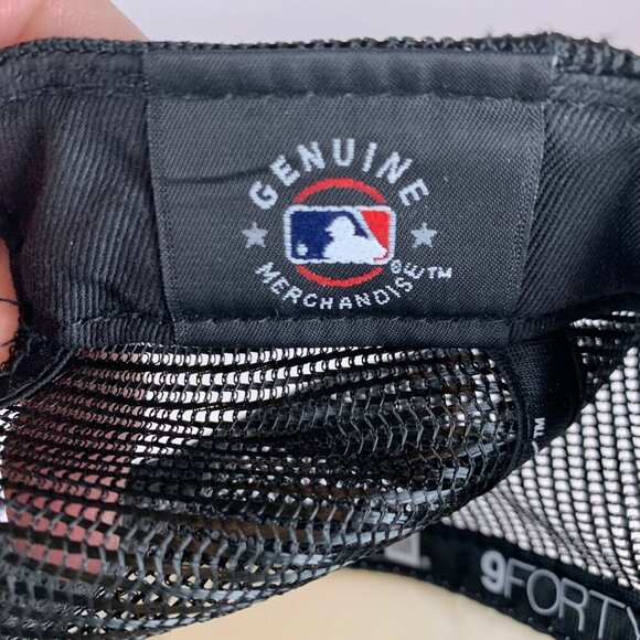 Arizona Diamondbacks MLB Black White New Era 9Forty Snapback Trucker Hat - Picture 6 of 6